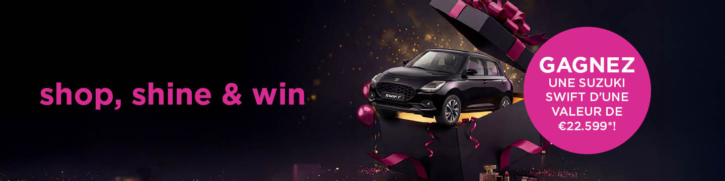 Gagnez une Suzuki Swift d'une valeur de €22.599!