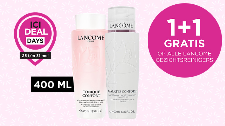1+1 gratis op alle Lancôme reinigers 400 ML 
