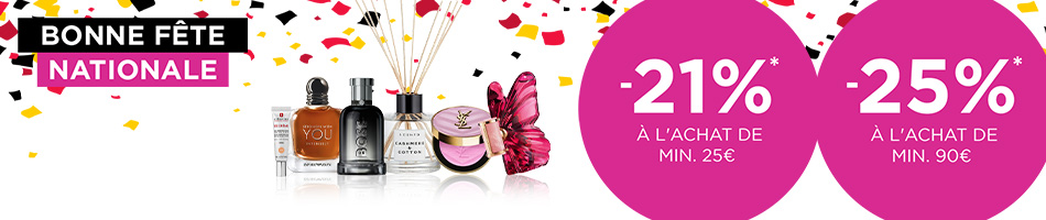 -25% à l'achat de 2 produits et -25% à l'achat de 3 produits*