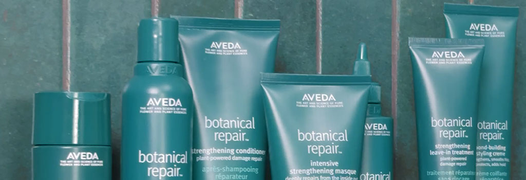 Aveda botanical repair line products.