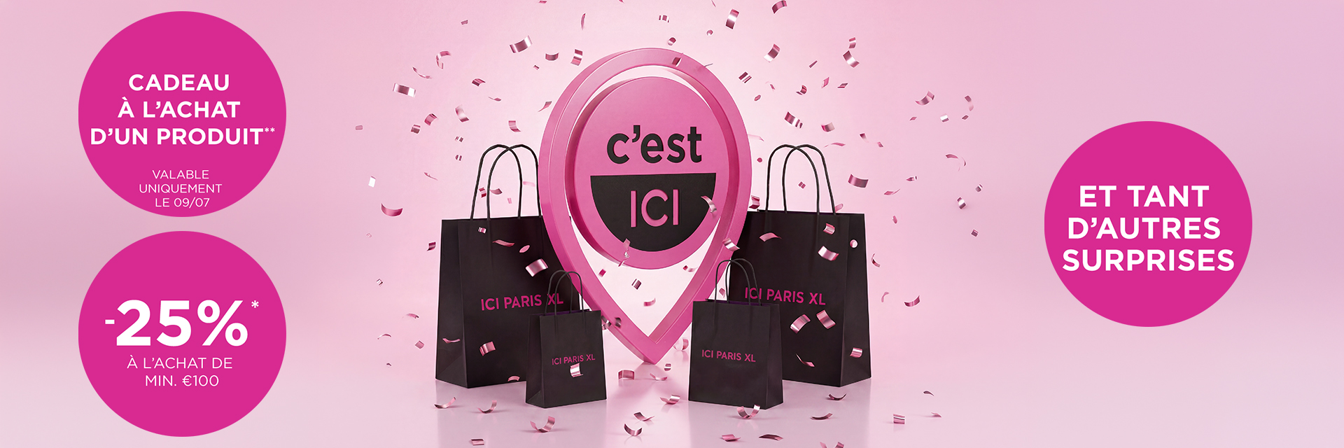 -25% à l'achat de min 100€