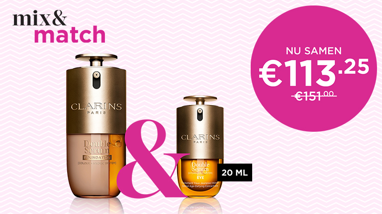 Combi Deal: Clarins Double Serum Foundation+Clarins Double Serum Eye
