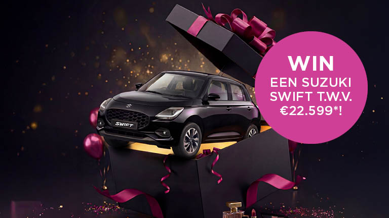 Win een Suzuki Swift t.w.v. €22.599!