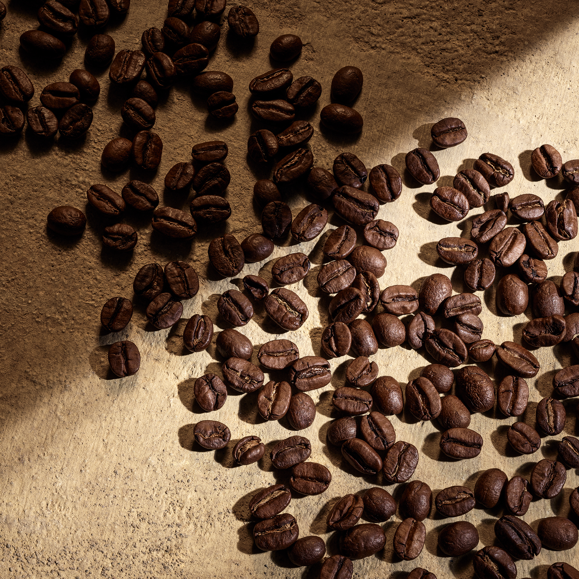 Foto van koffiebonen.