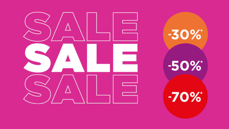 SALE Tot -70%* op geselecteerde producten