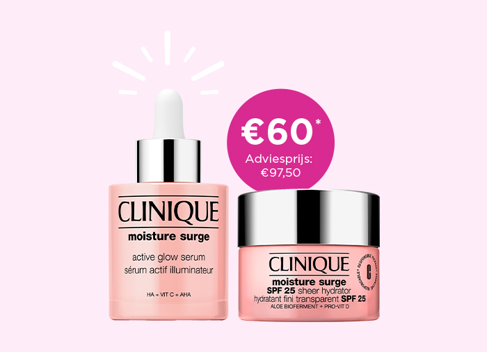 Bundle deal Clinique Moisture Surge: old price € 97,50, new price €60