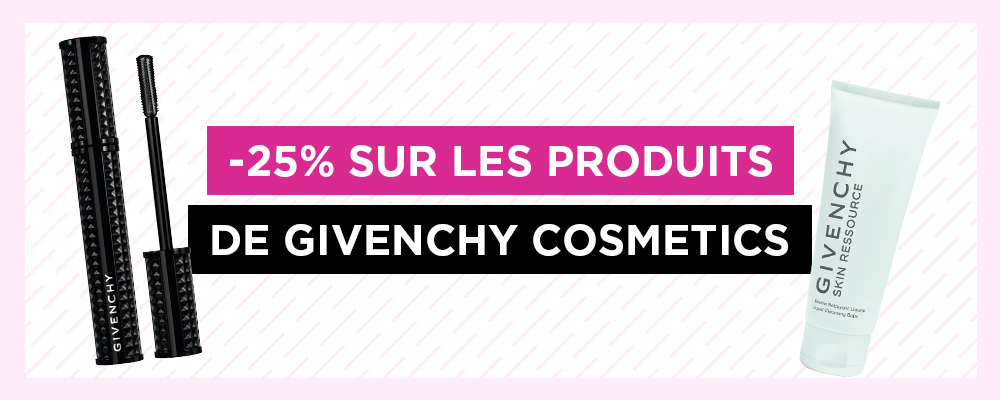 -25% on products of Givenchy Cosmetics