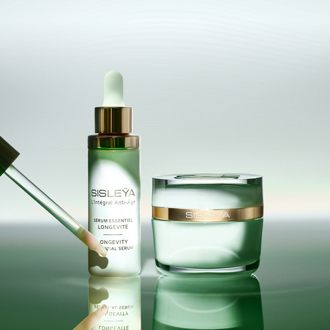Sérum Essentiel Longévité Sisleÿa et pot de crème