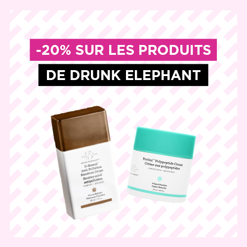 -20% on the products of Drunk Elephant