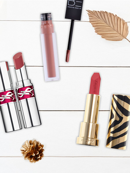  Sublime ton look d’automne avec des lèvres red berry